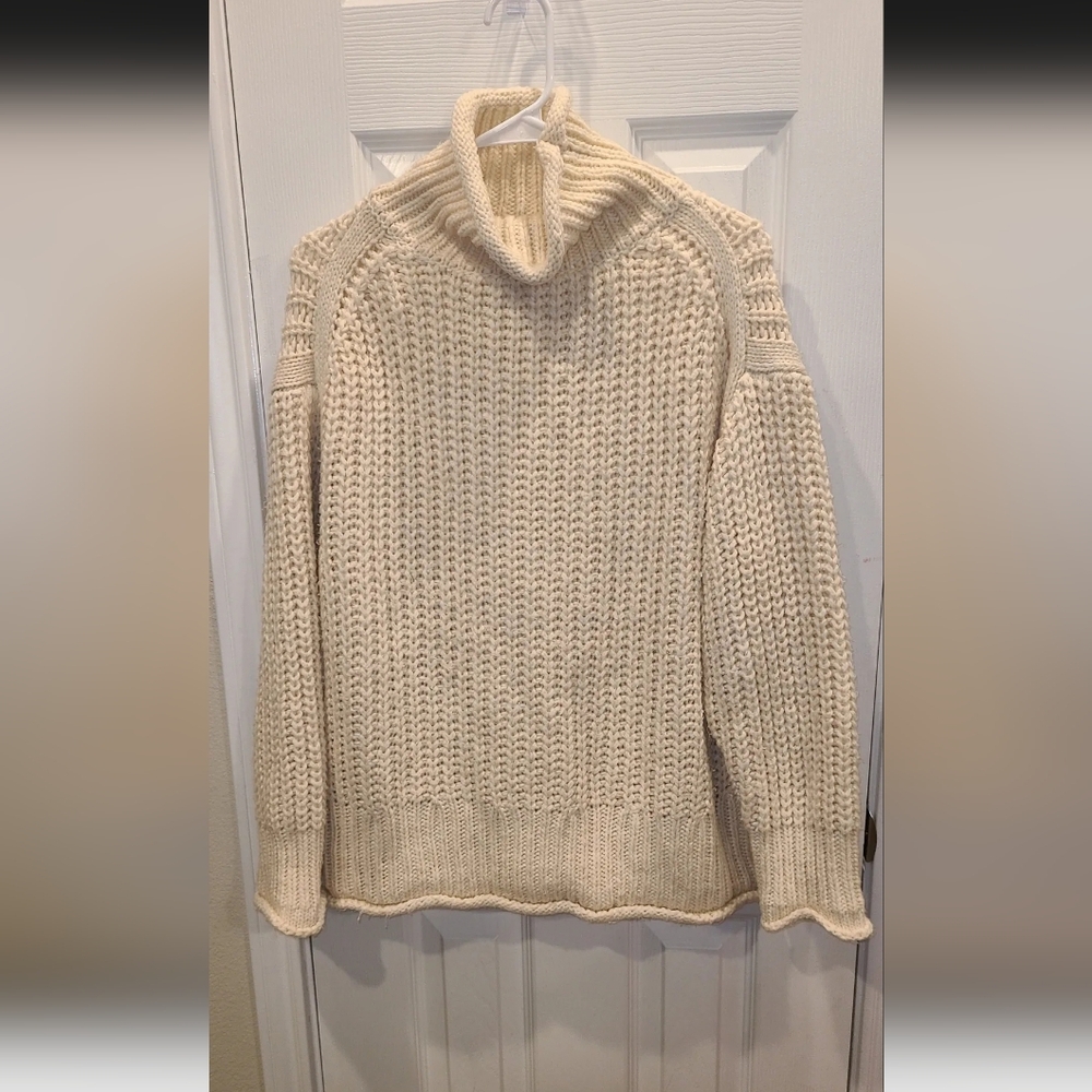 POL Cream Knit Sweater Oversize